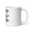 White glossy mug