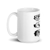 White glossy mug