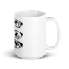 White glossy mug